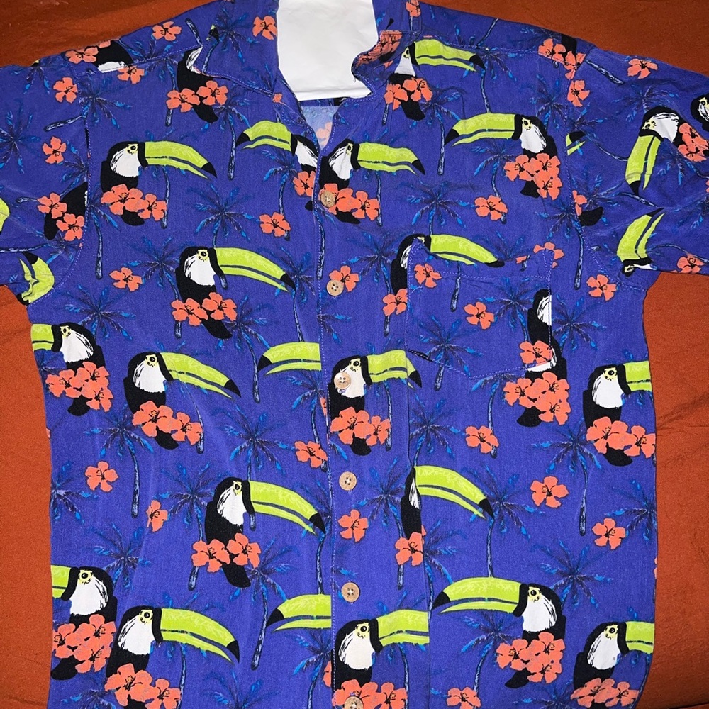 Tropical Toucan Print Shirt